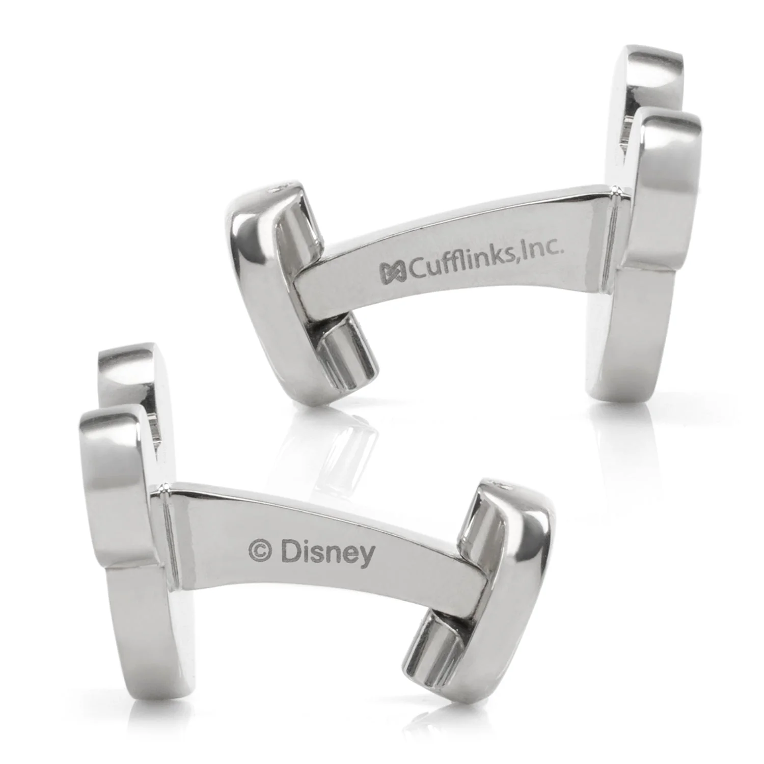 Disney Mickey Mouse Silhouette Basket Weave Cufflinks - Image 4