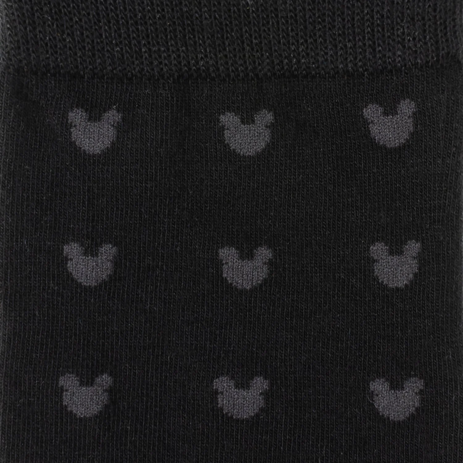 Disney Mickey Mouse Silhouette Motif Black Sock and Mickey Blue Lapel Pin Gift Set - Image 3