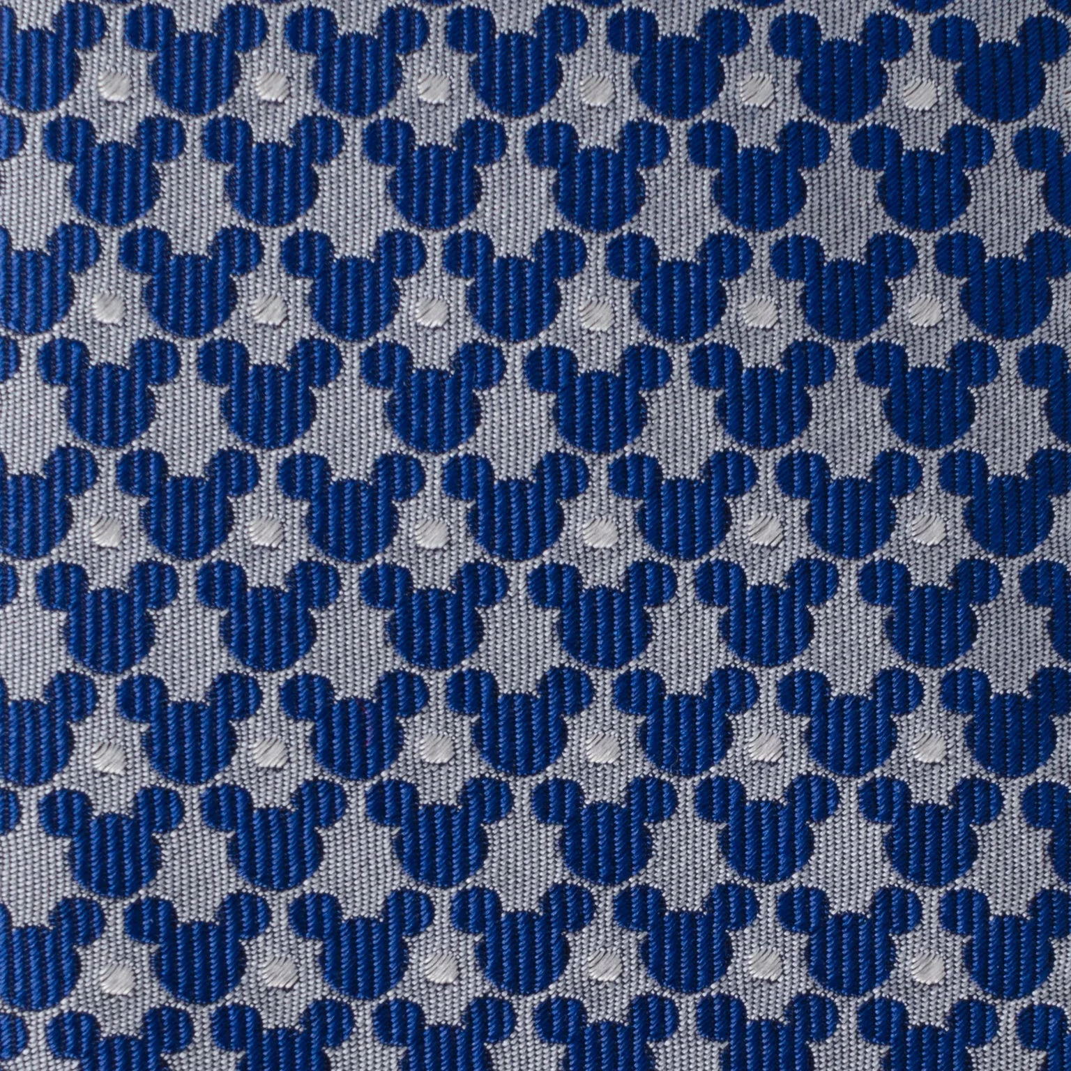 Disney Mickey Mouse Silhouette Pattern Dot Blue Tie - Image 5