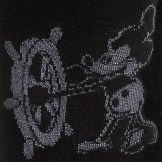Disney Mickey Mouse Steamboat Willie Sock and Mickey Blue Lapel Pin Gift Set - Image 3