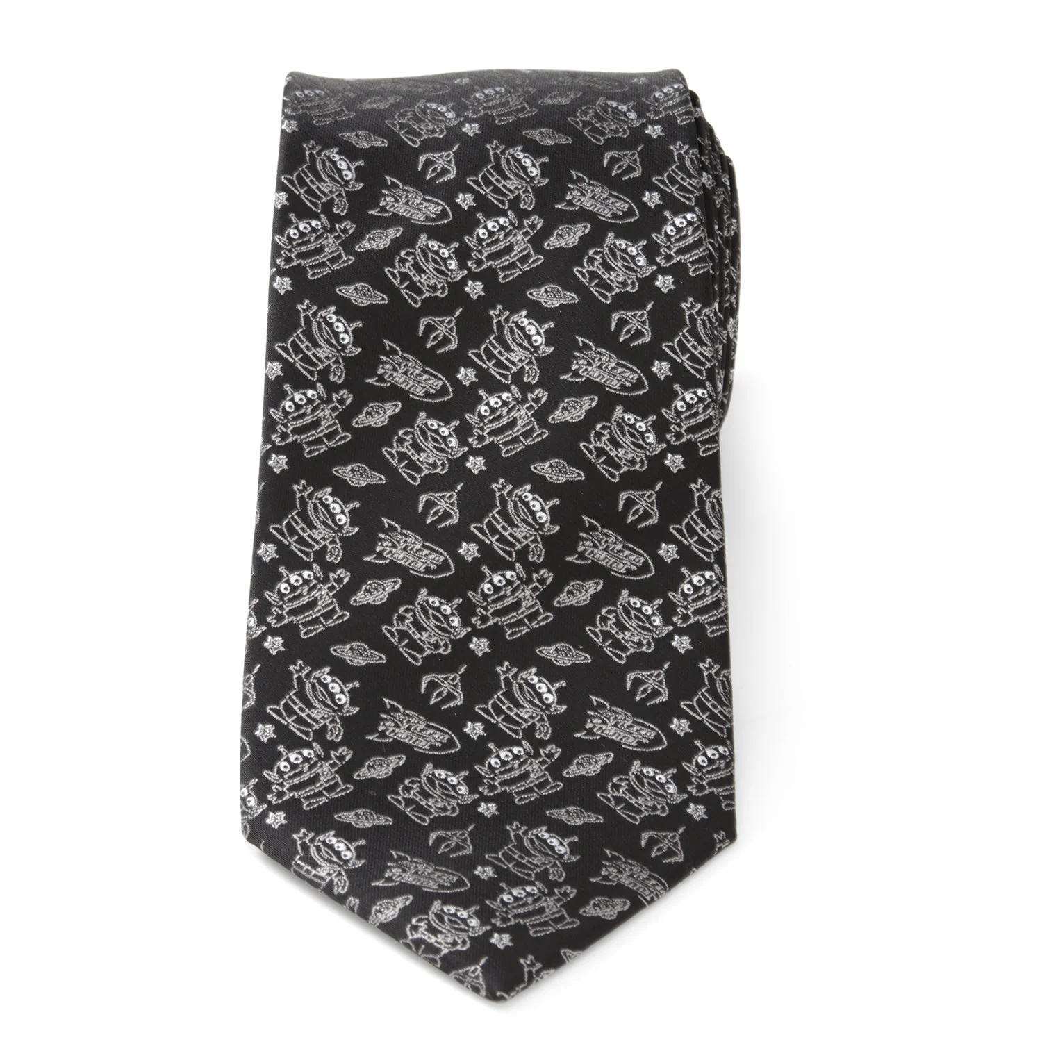 Disney Pixar Toy Story Alien Print Black Men's Tie - Image 3