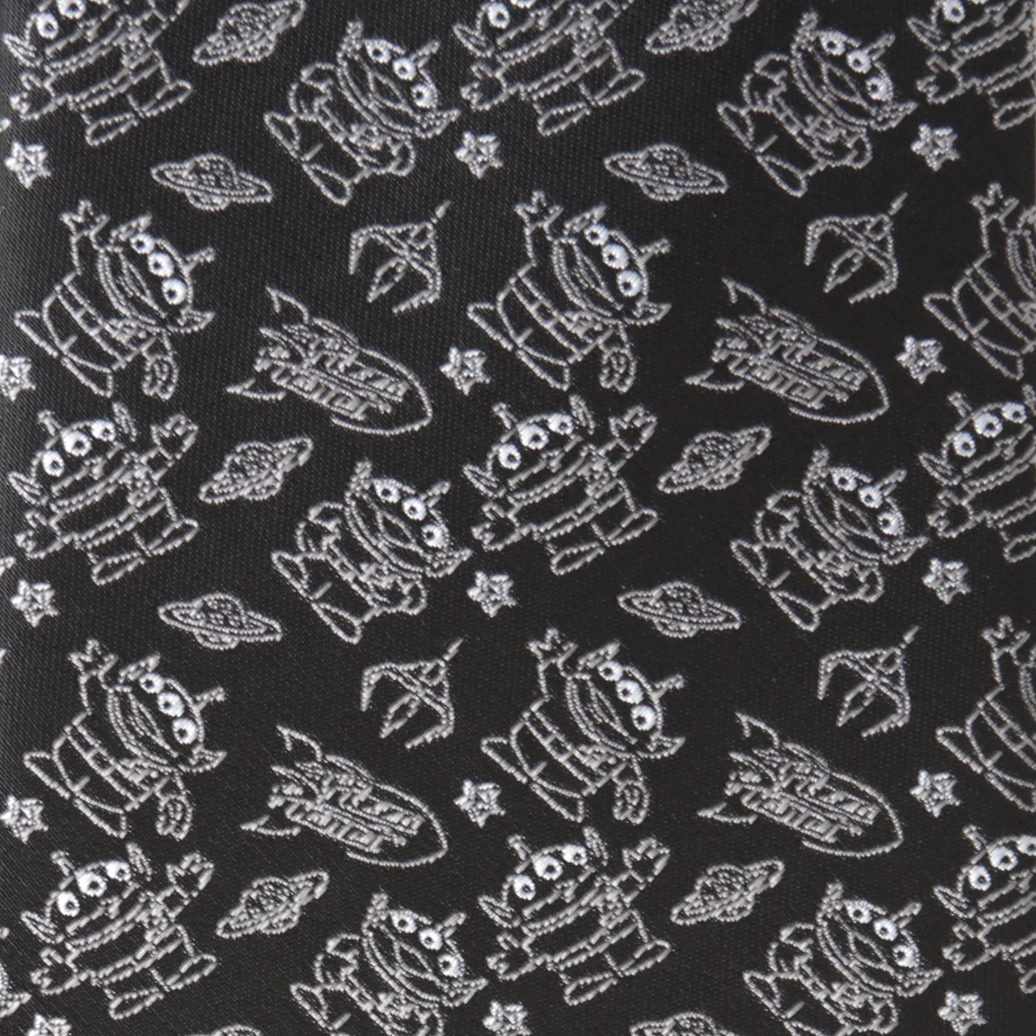 Disney Pixar Toy Story Alien Print Black Men's Tie - Image 4