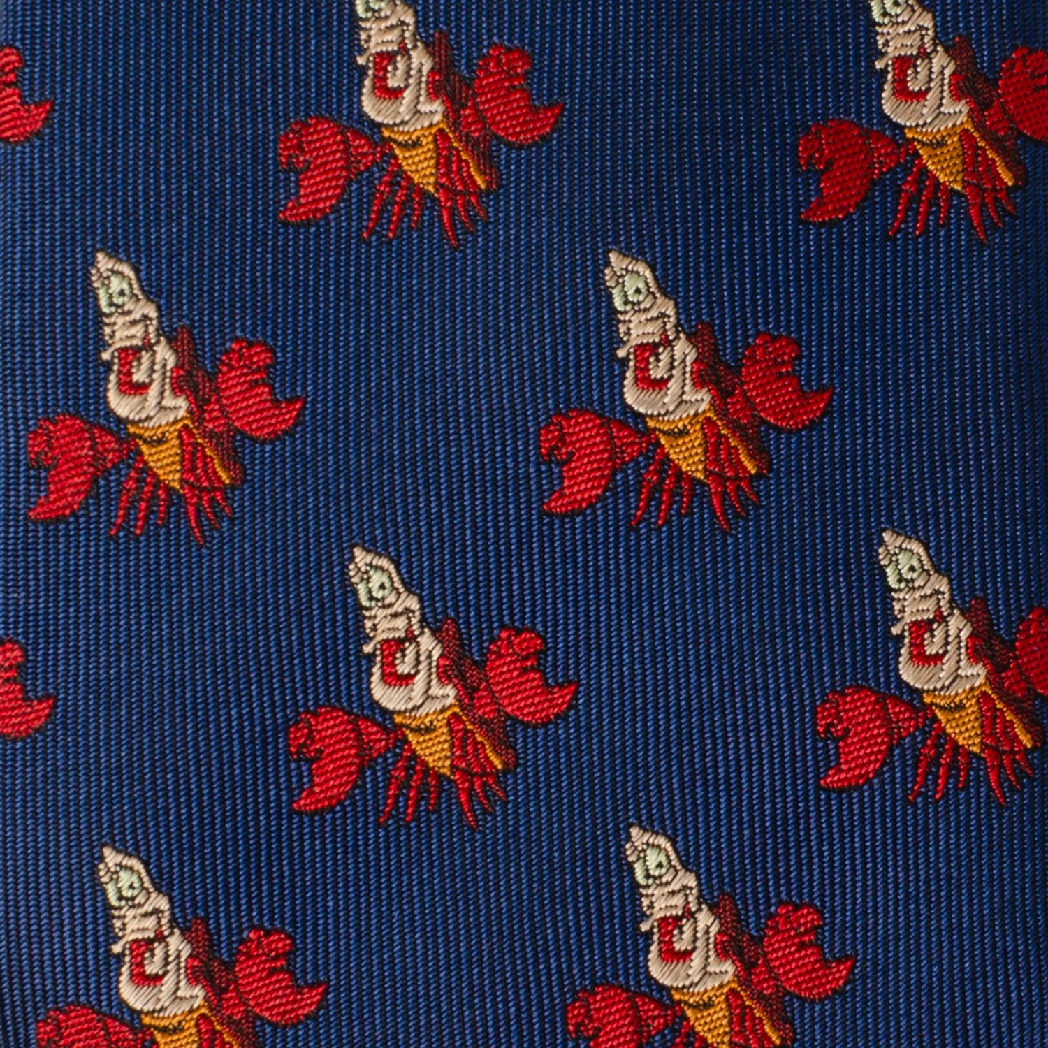 Disney The Little Mermaid Sebastian Hidden Message Blue Men's Tie - Image 5