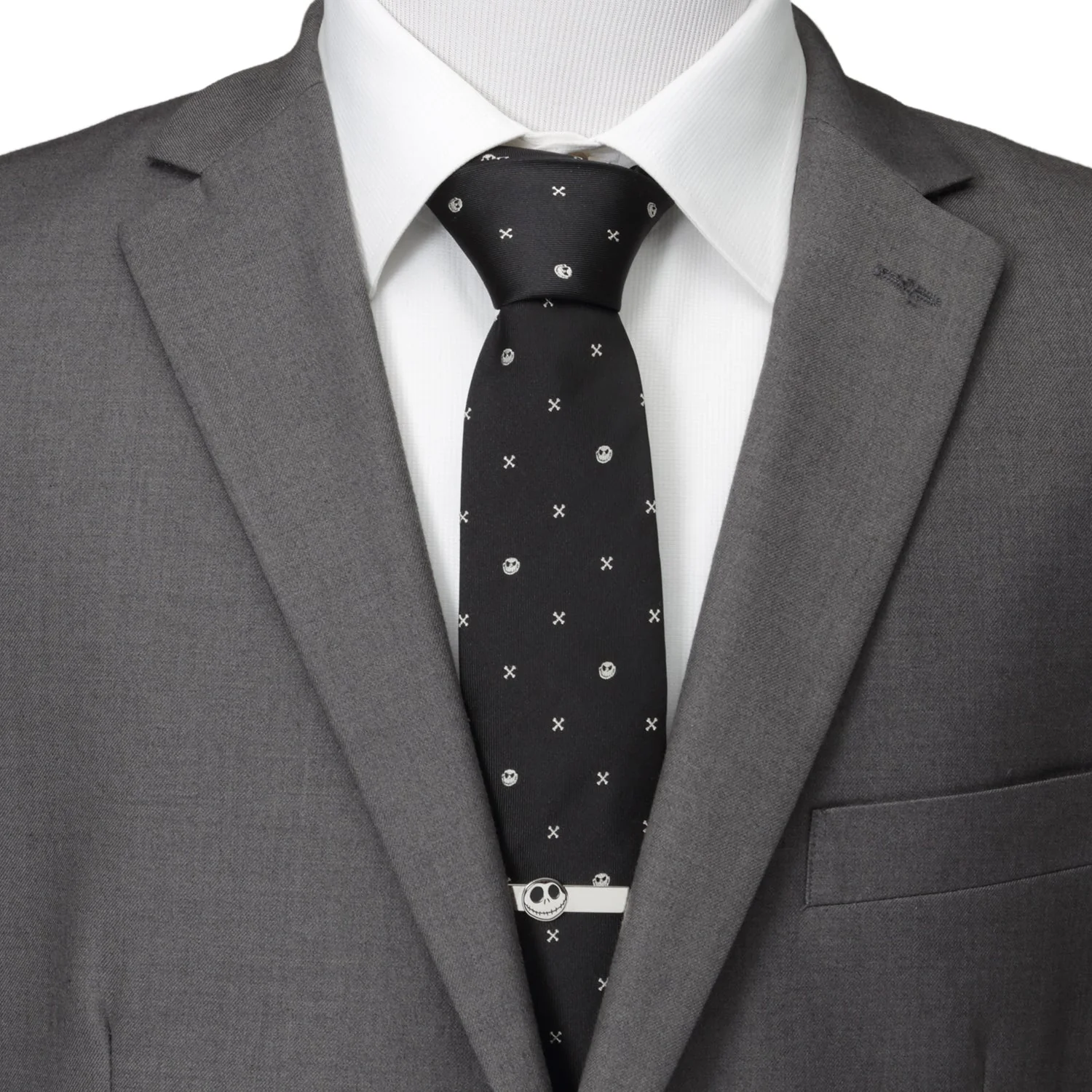 Disney The Nightmare Before Christmas Jack Skellington Black Men's Tie - Image 2