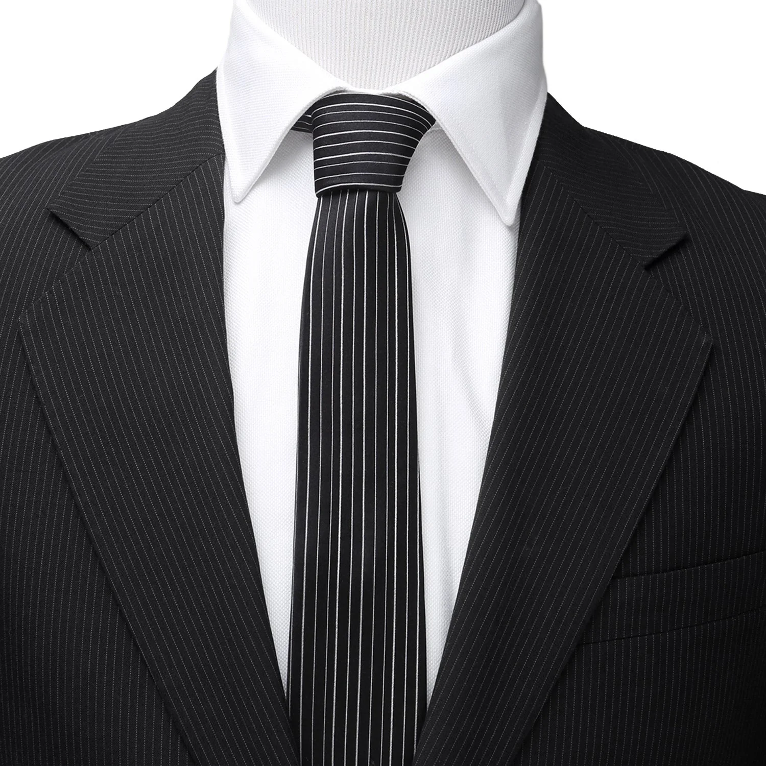 Disney The Nightmare Before Christmas Jack Skellington Striped Men's Tie - Image 2