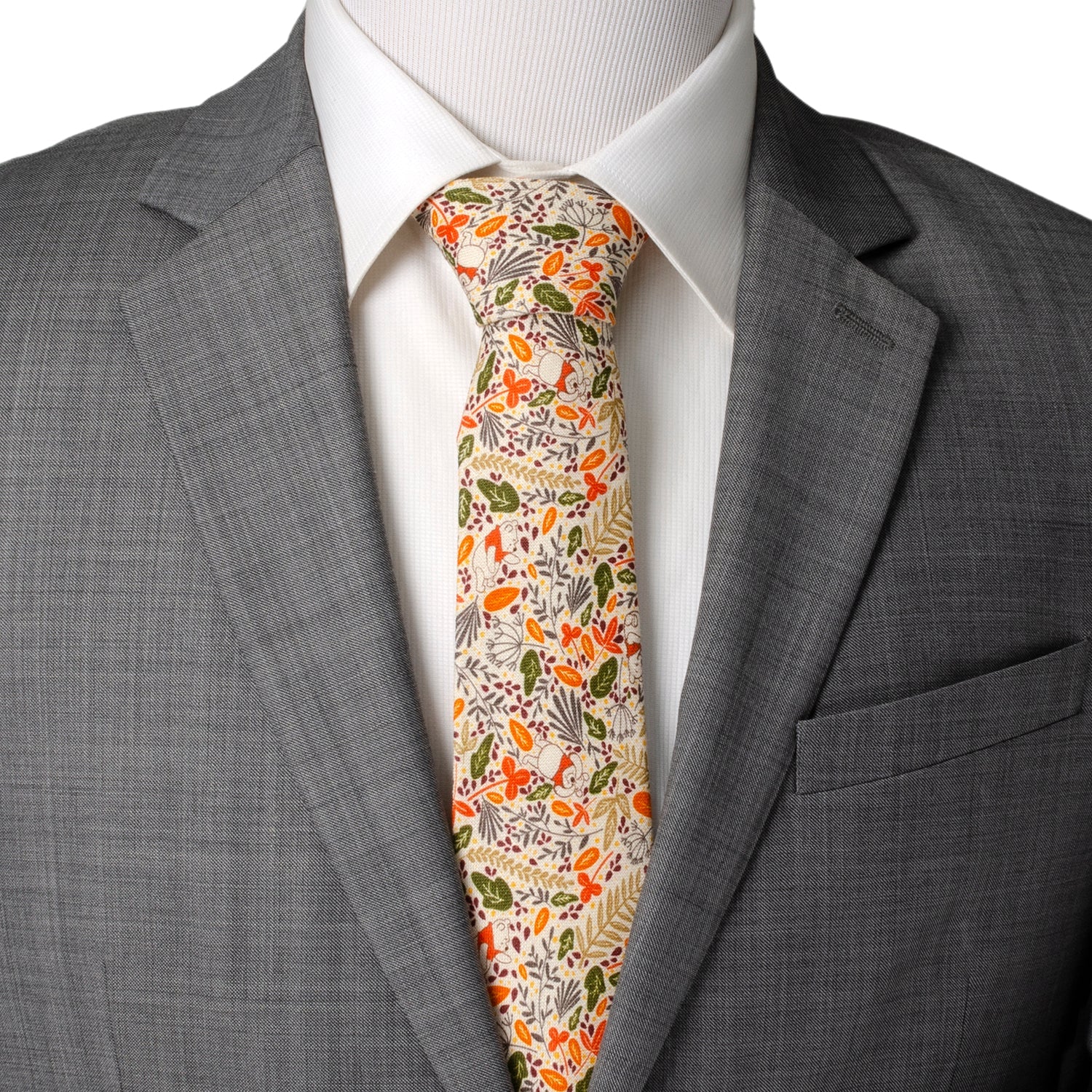 Disney Winnie the Pooh Tan Patterned Men's Tie - Image 2