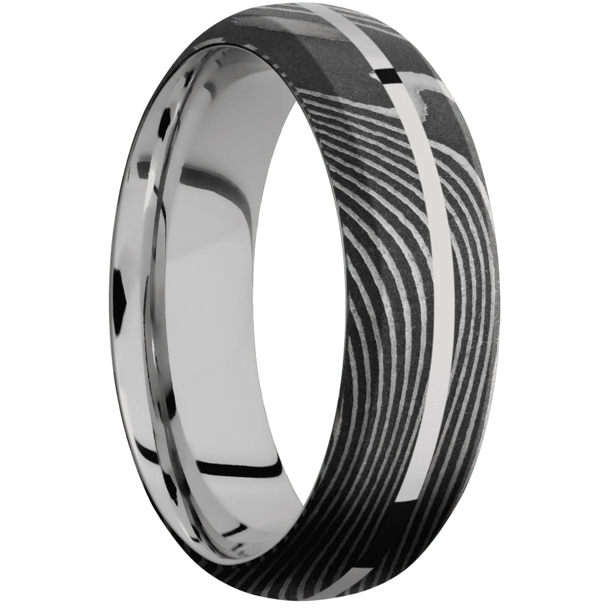 Flattwist + Acid Finish + 14K White Gold