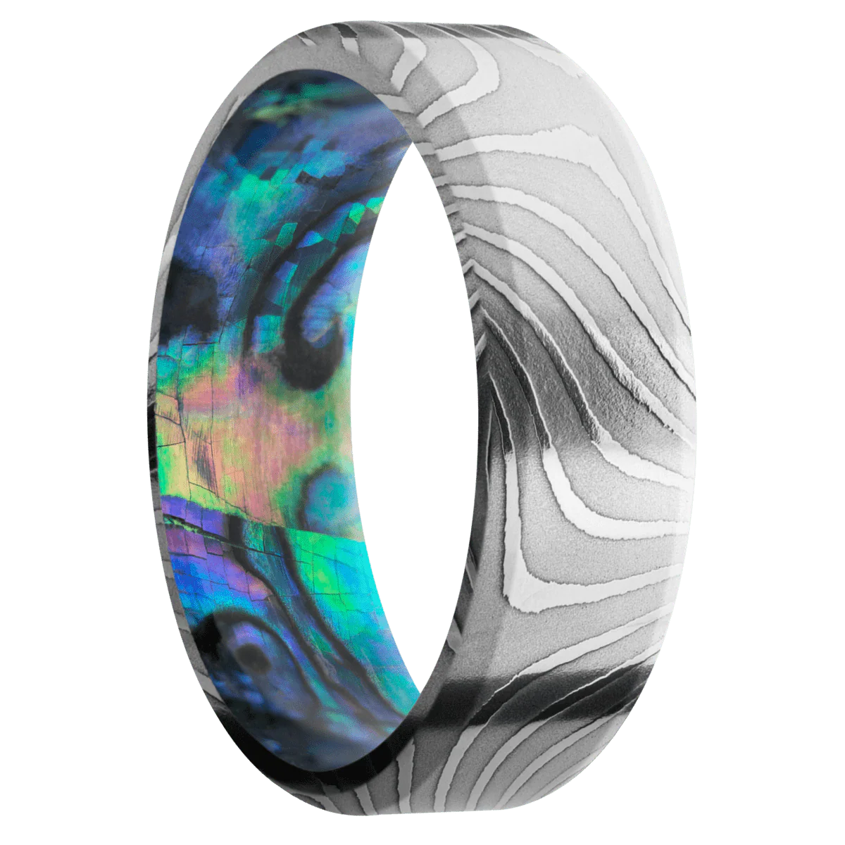 Flattwist + Polish Finish + Abalone