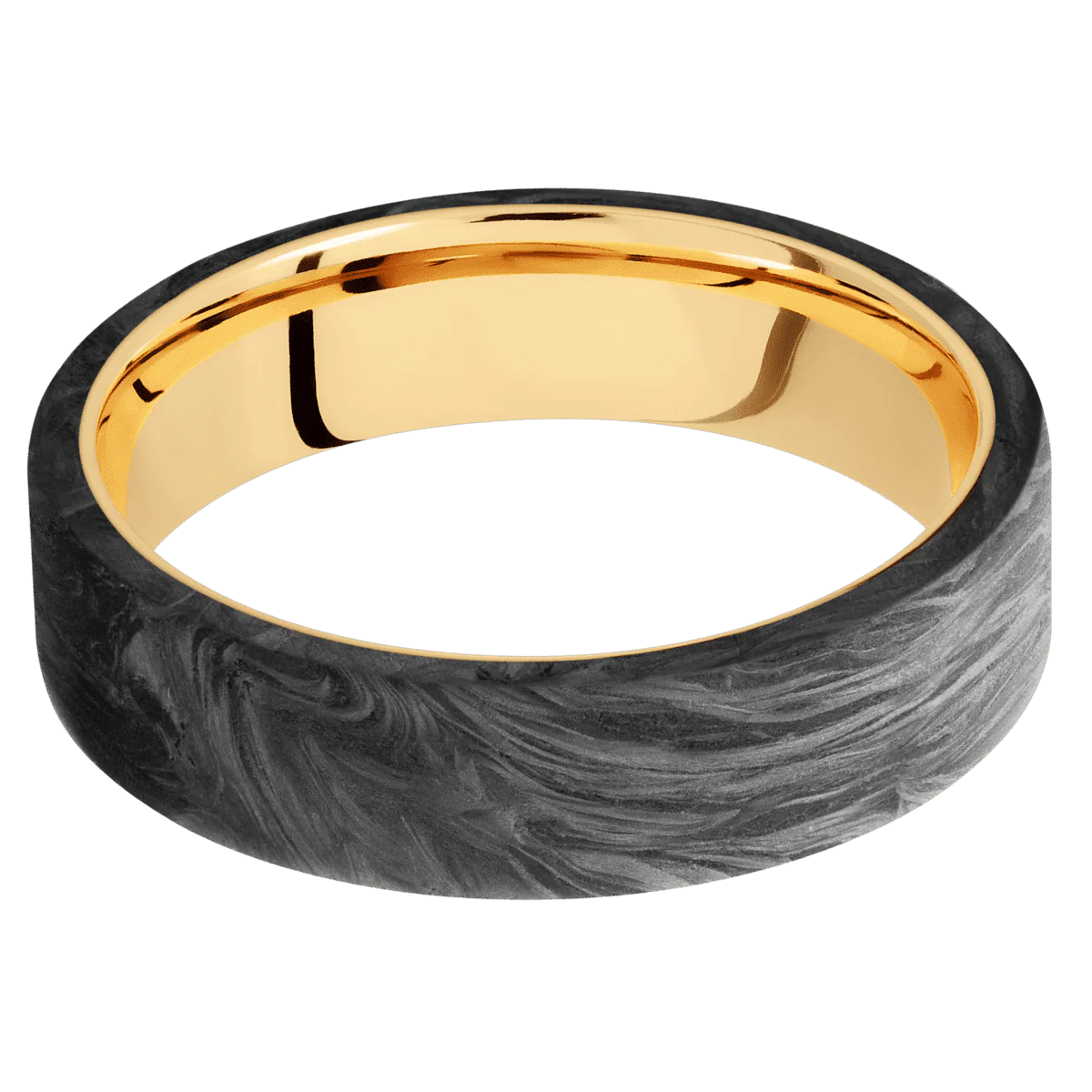 Forged Carbon Fiber + None Finish + 10K Yellow Gold - Image 3