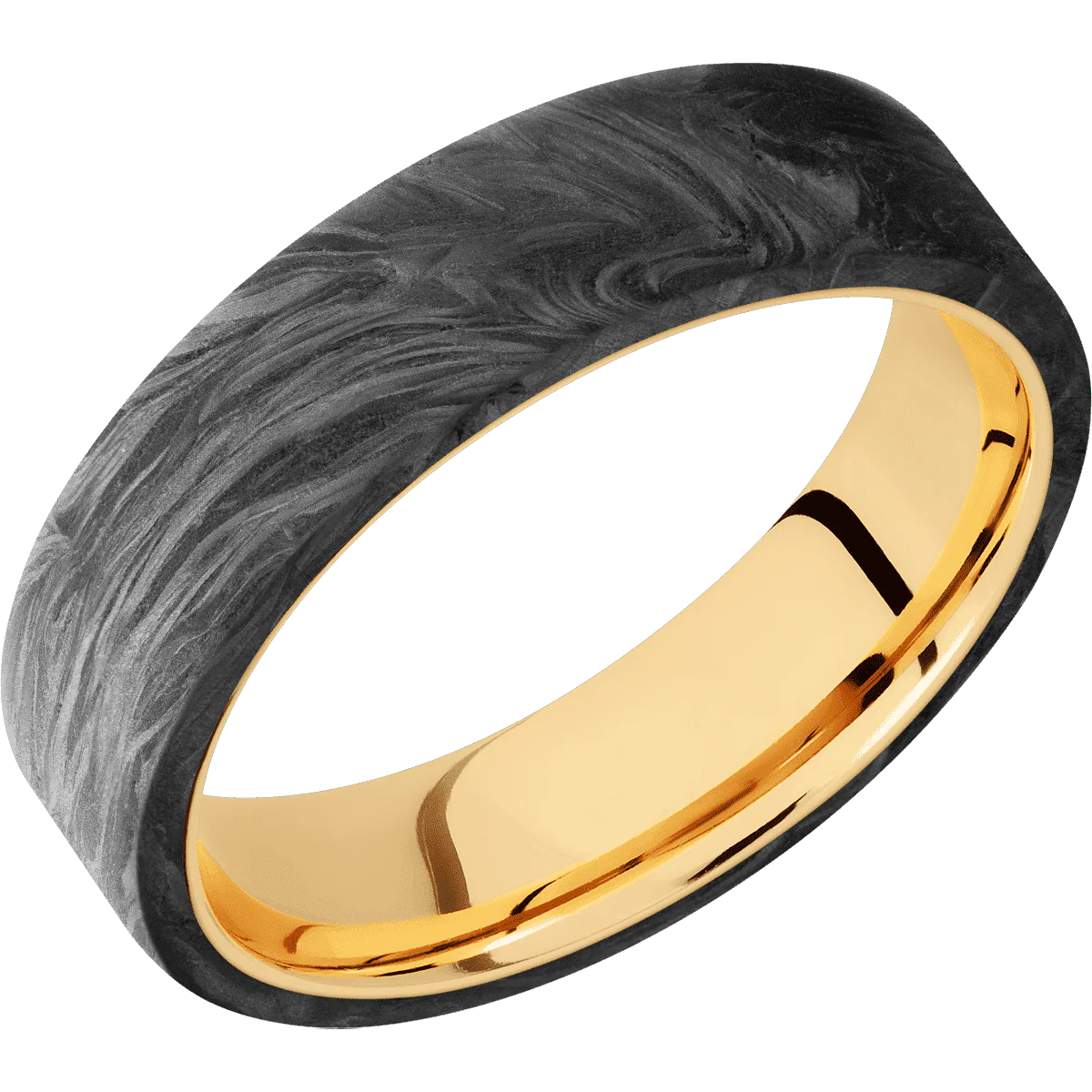 Forged Carbon Fiber + None Finish + 10K Yellow Gold - Image 2