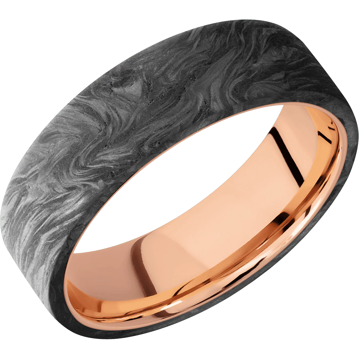 Forged Carbon Fiber + None Finish + 14K Rose Gold - Image 2
