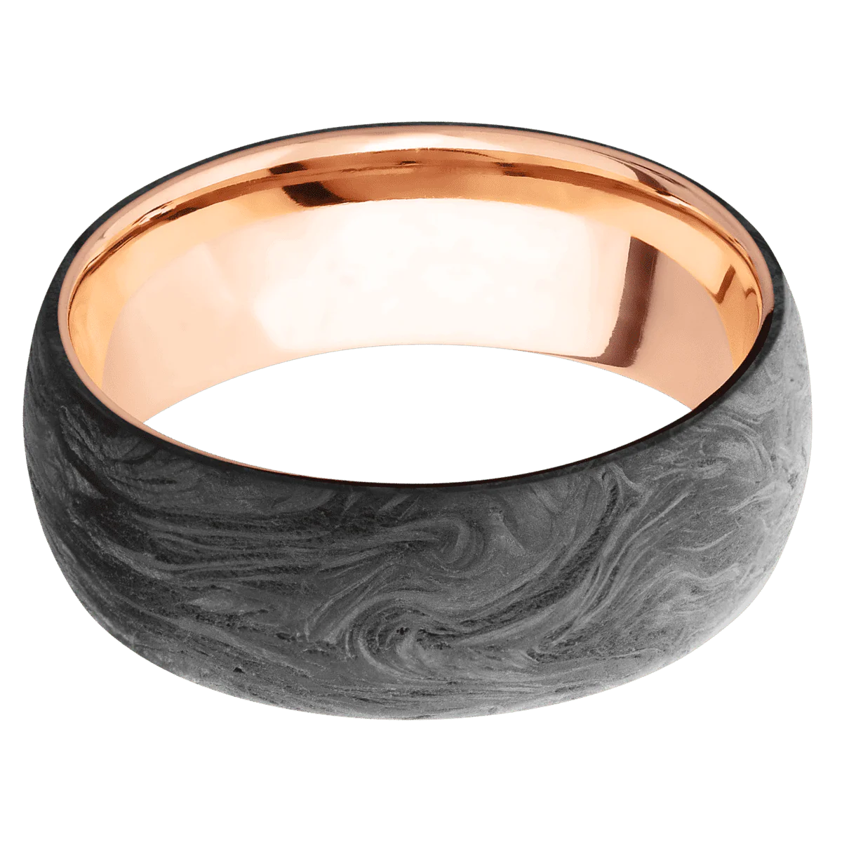 Forged Carbon Fiber + None Finish + 14K Rose Gold - Image 3