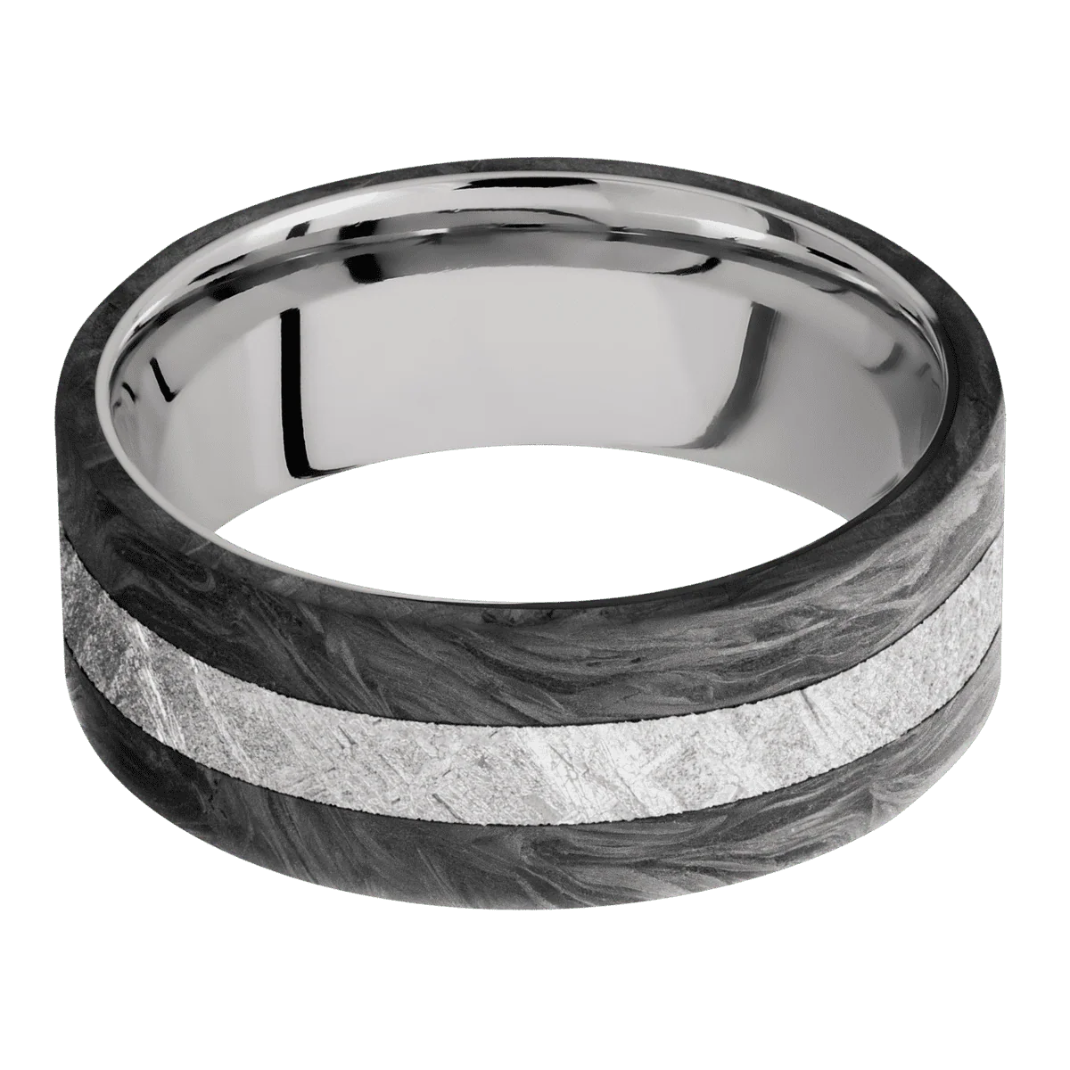 Forged Carbon Fiber + None Finish + 14K White Gold - Image 3