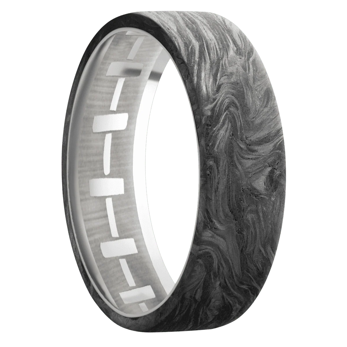 Forged Carbon Fiber + None Finish + 18K White Gold