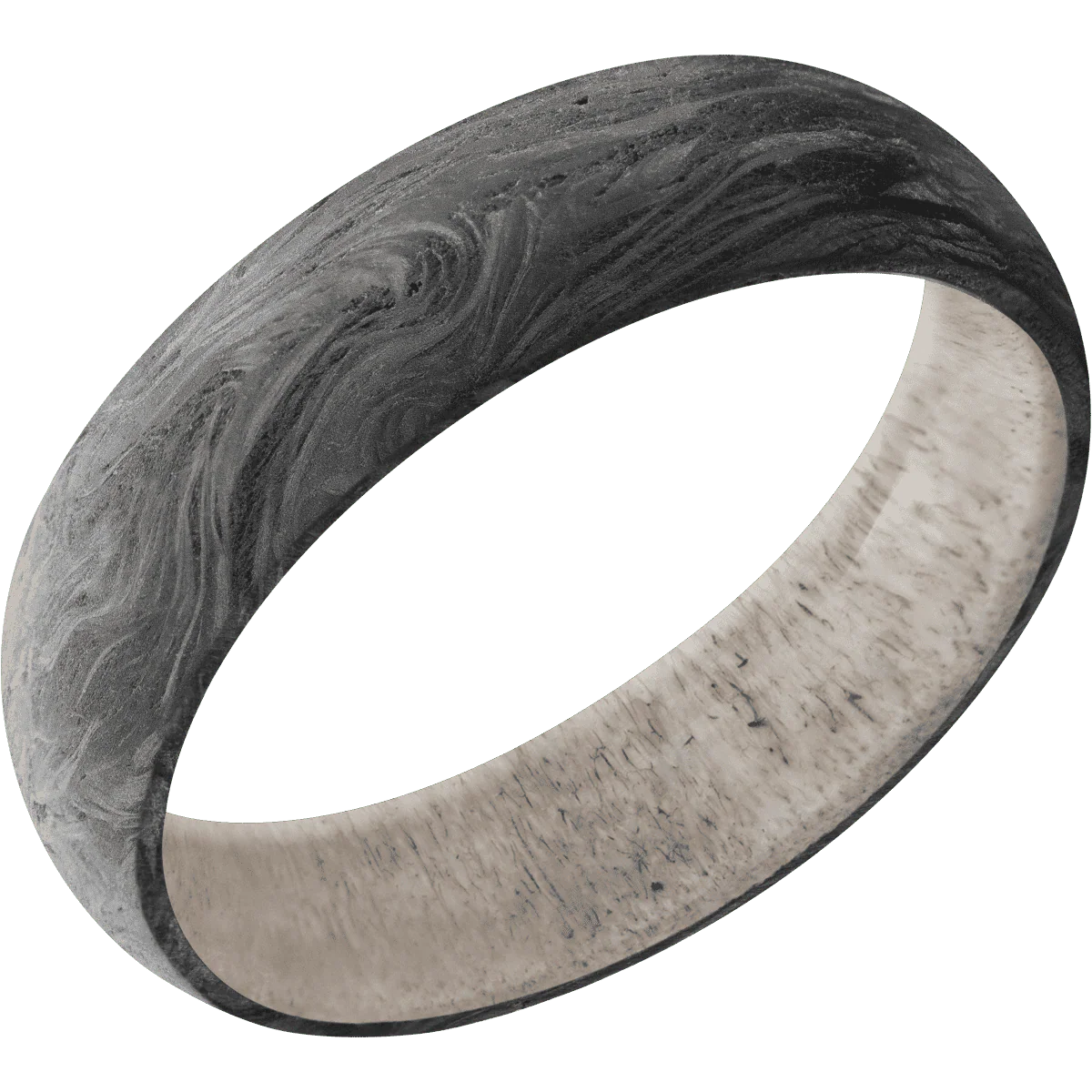 Forged Carbon Fiber + None Finish + Antler - Image 2