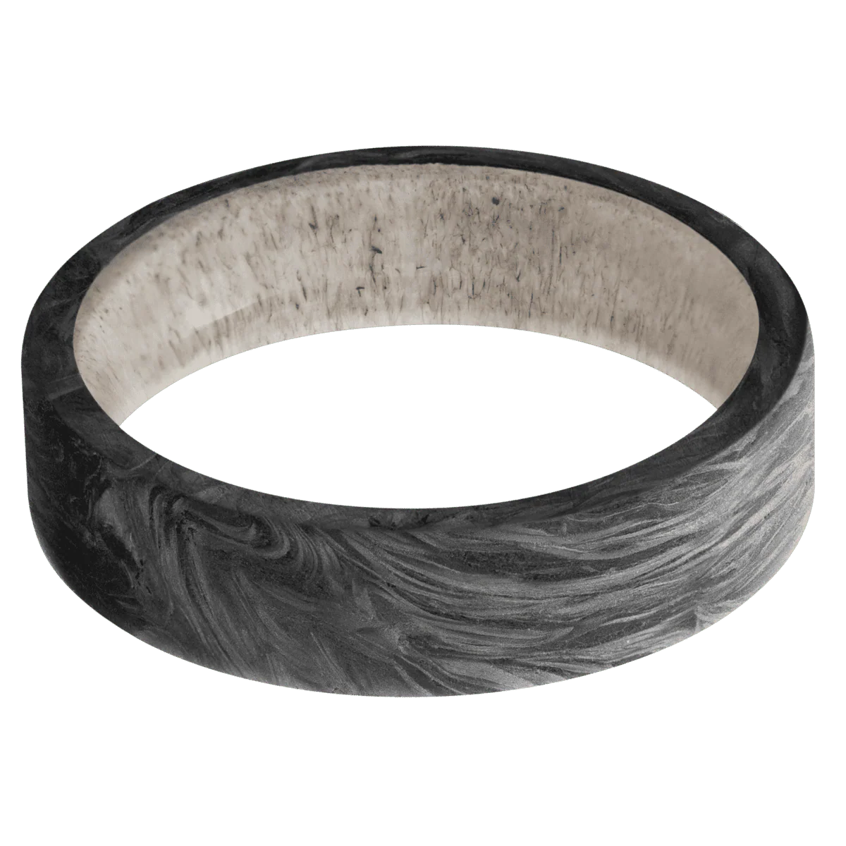 Forged Carbon Fiber + None Finish + Antler - Image 3