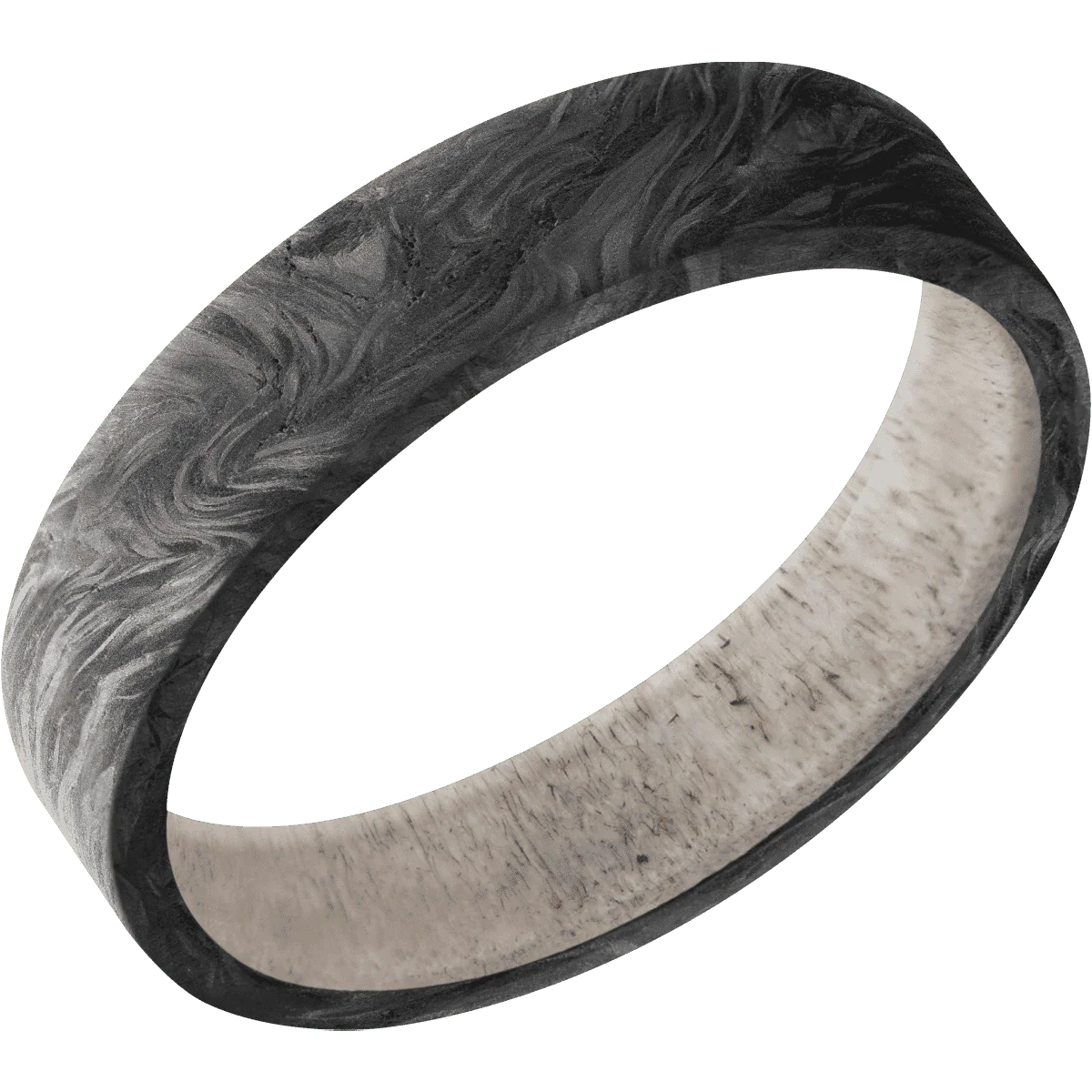 Forged Carbon Fiber + None Finish + Antler - Image 2