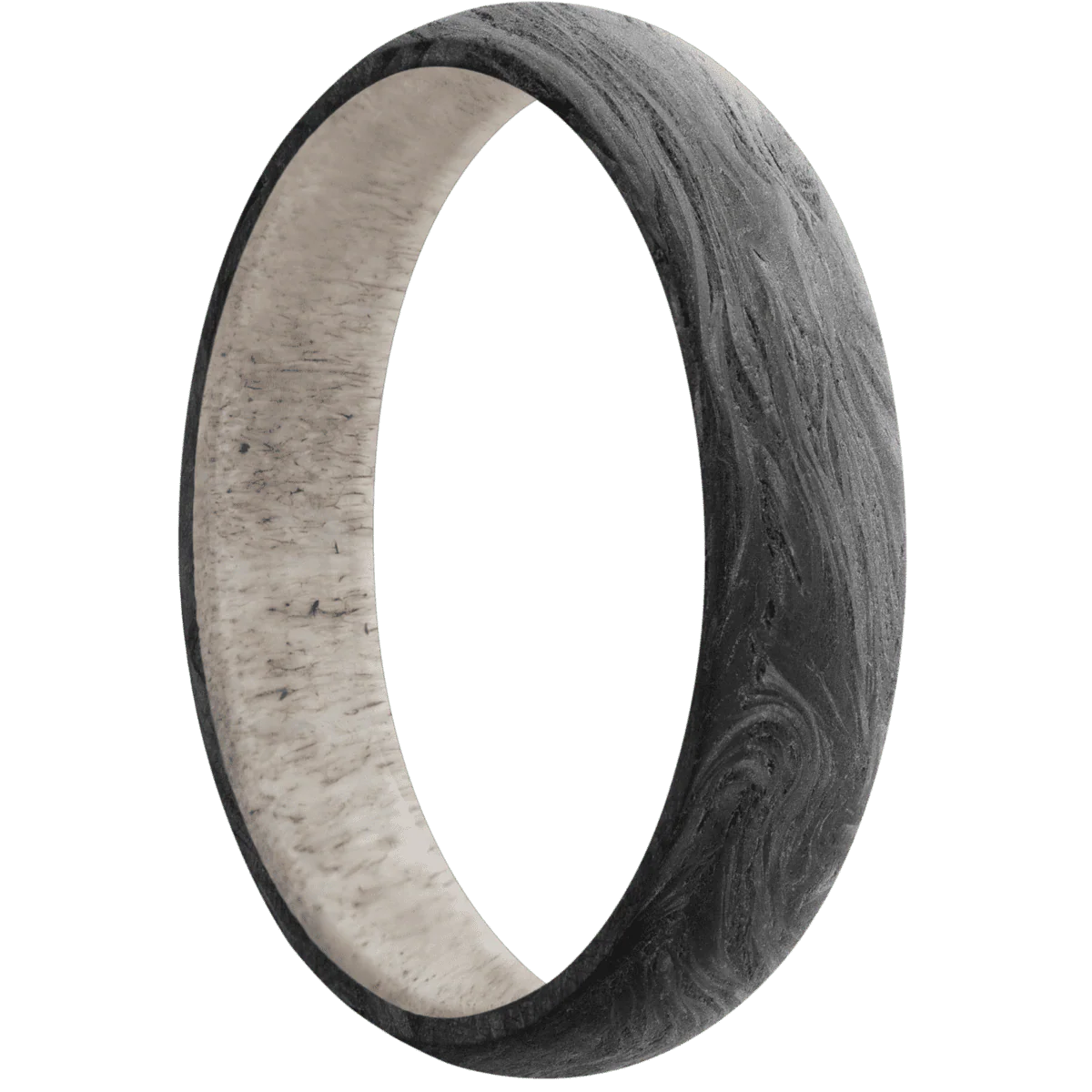 Forged Carbon Fiber + None Finish + Antler