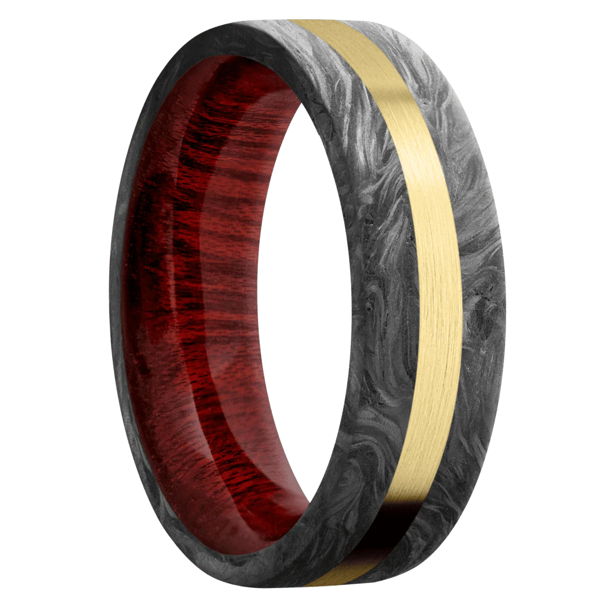 Forged Carbon Fiber + None Finish + Blood Wood