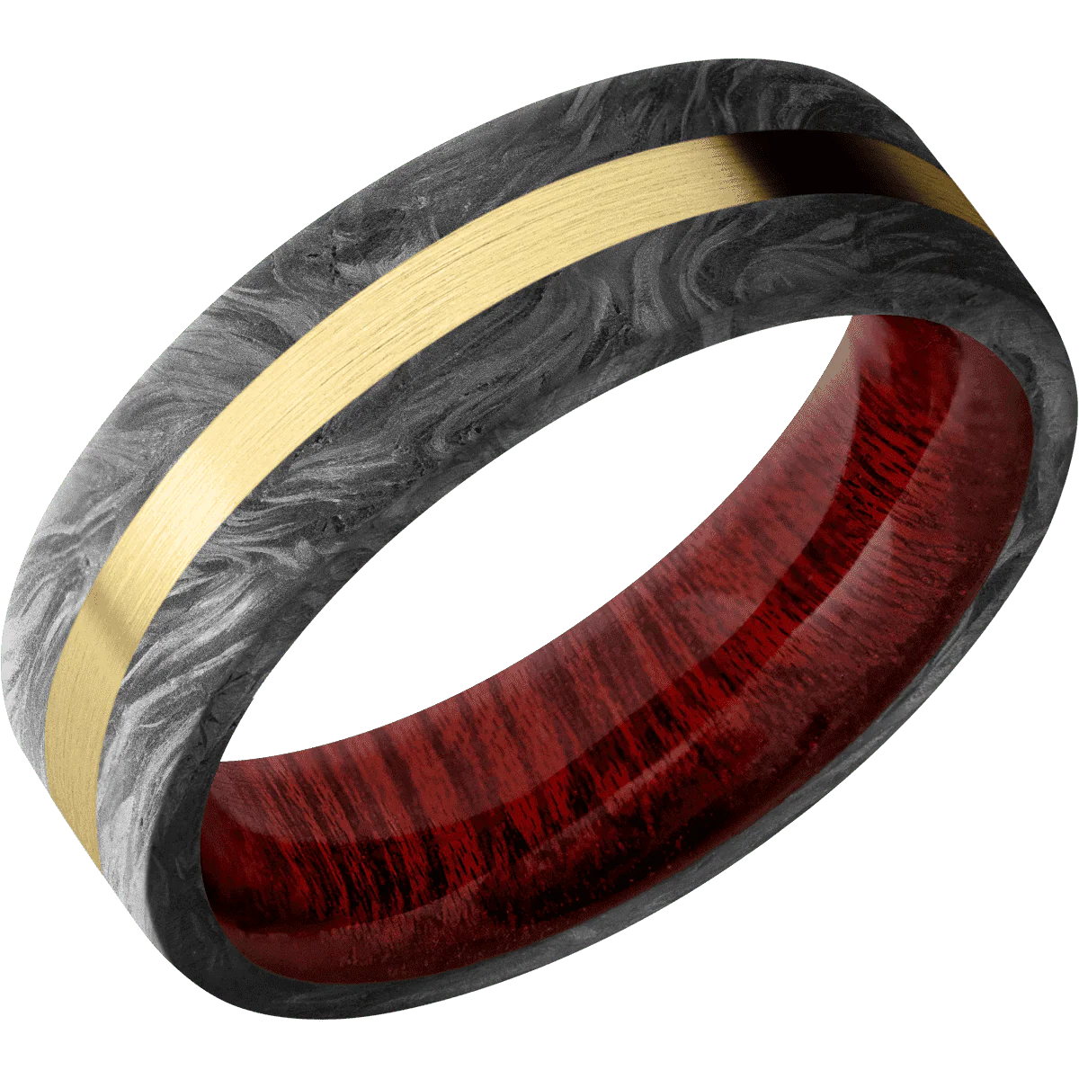 Forged Carbon Fiber + None Finish + Blood Wood - Image 2