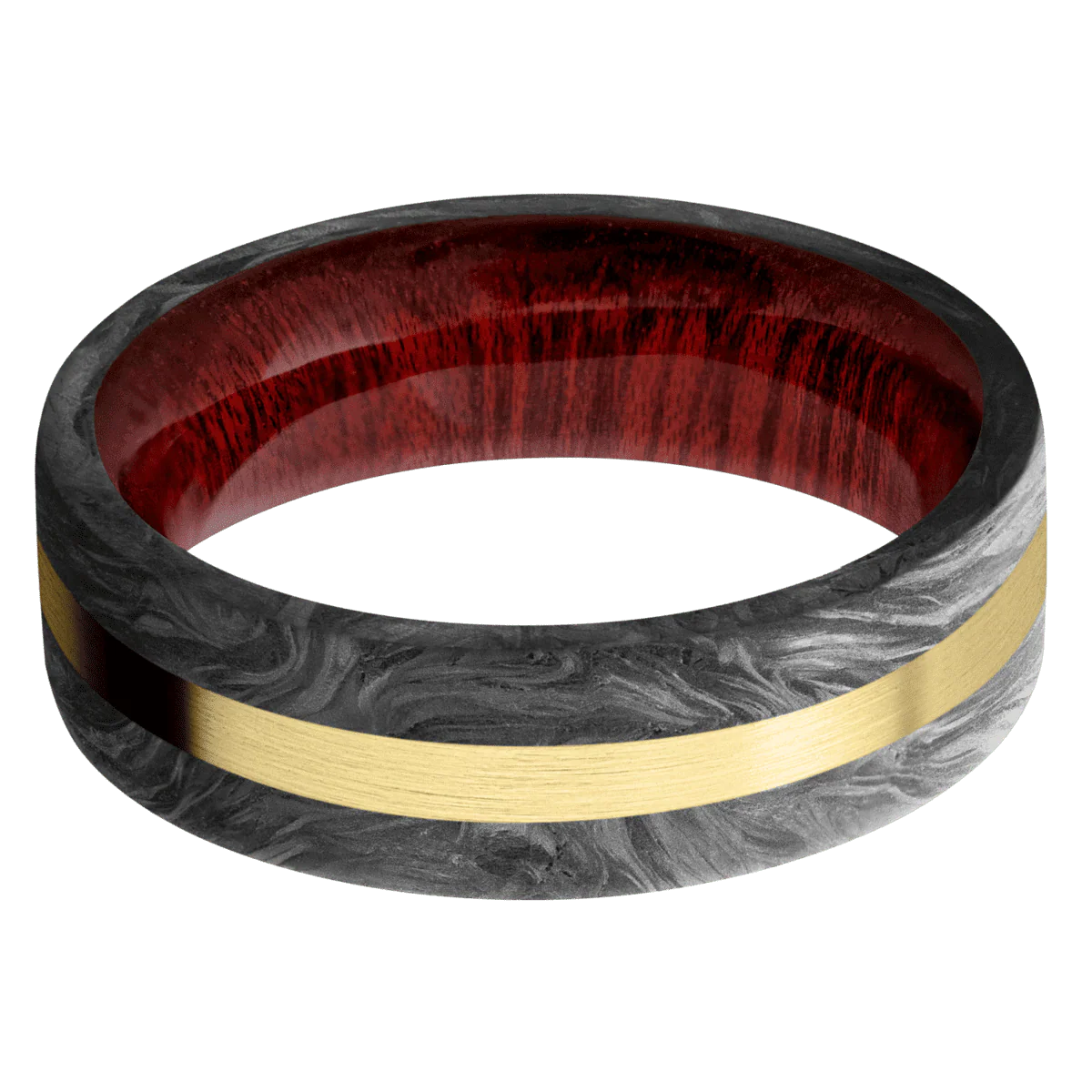 Forged Carbon Fiber + None Finish + Blood Wood - Image 3