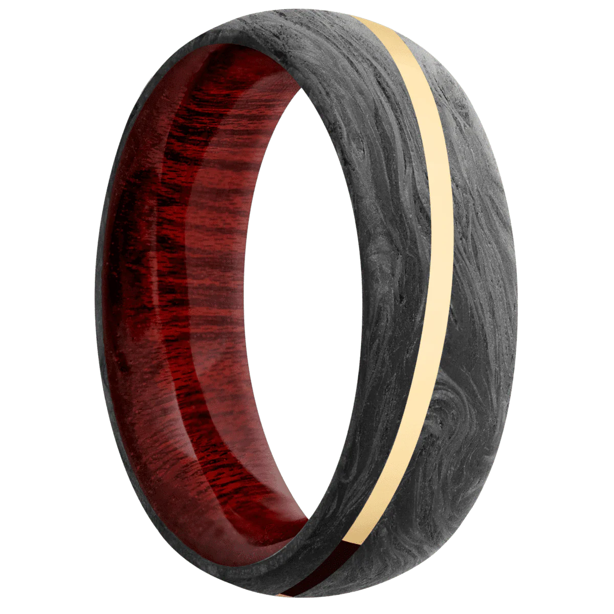 Forged Carbon Fiber + None Finish + Blood Wood