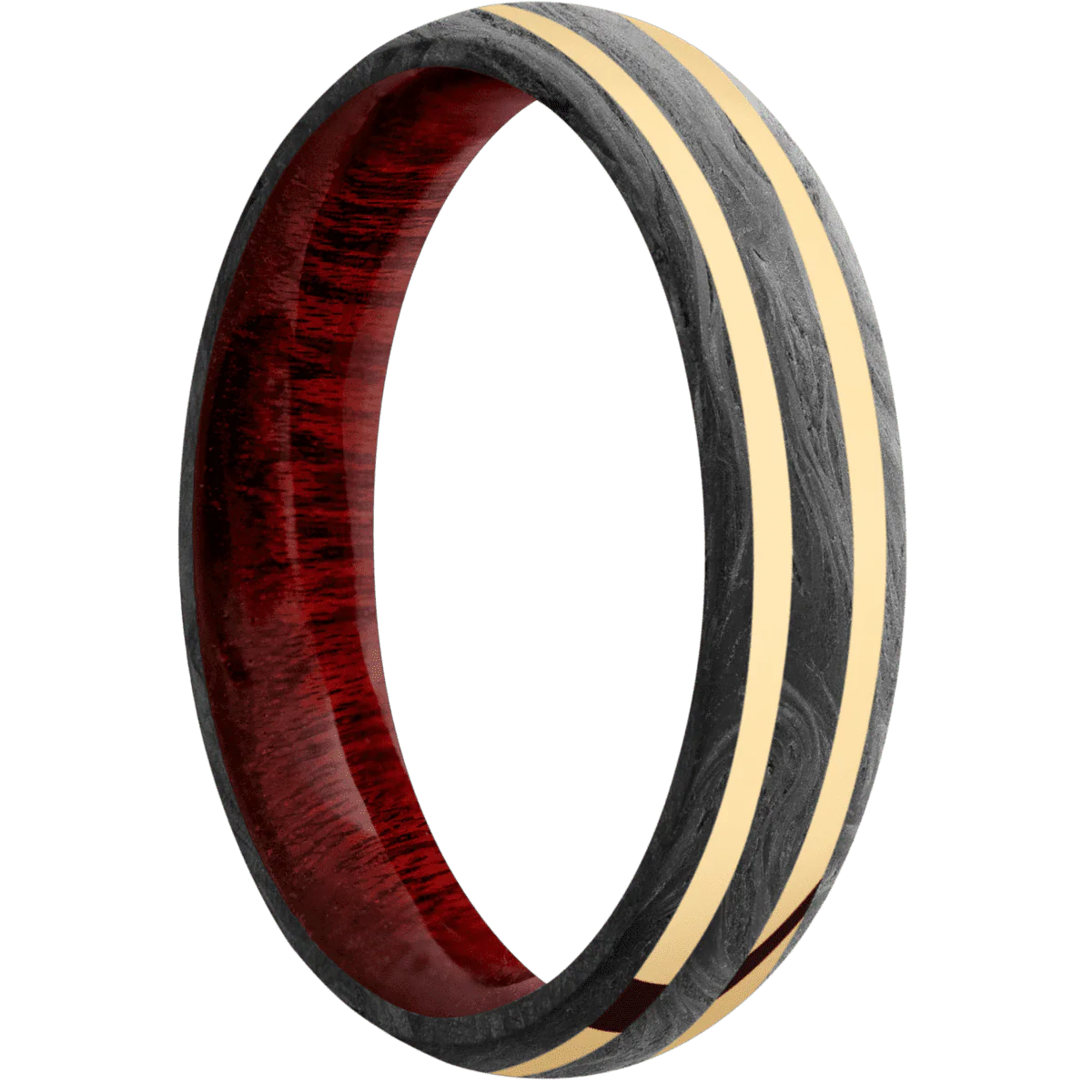 Forged Carbon Fiber + None Finish + Blood Wood