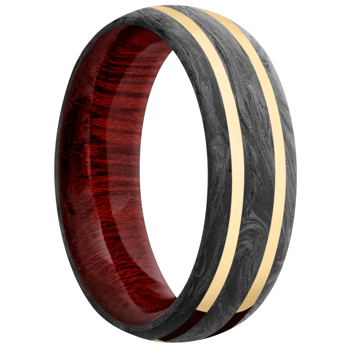 Forged Carbon Fiber + None Finish + Blood Wood