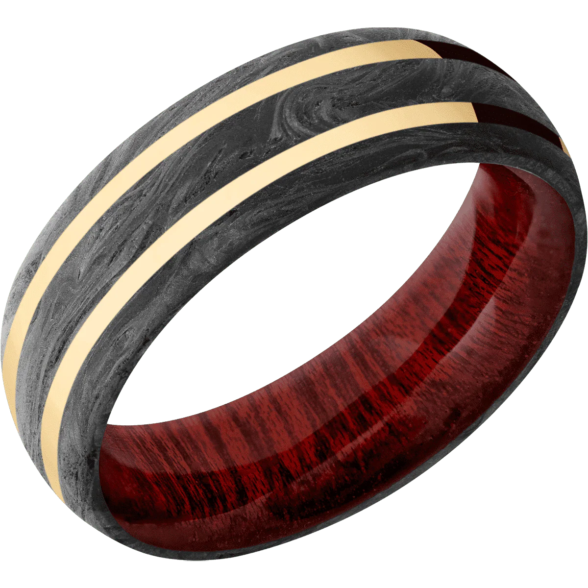 Forged Carbon Fiber + None Finish + Blood Wood - Image 2