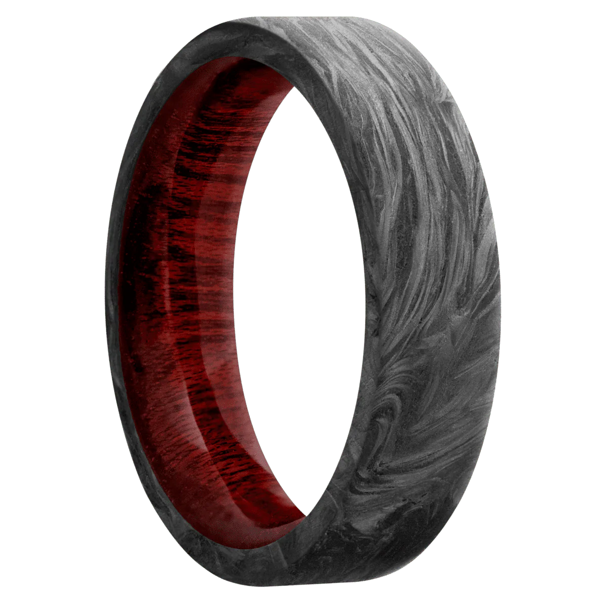 Forged Carbon Fiber + None Finish + Blood Wood