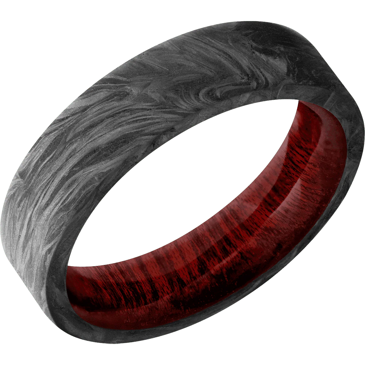 Forged Carbon Fiber + None Finish + Blood Wood - Image 2