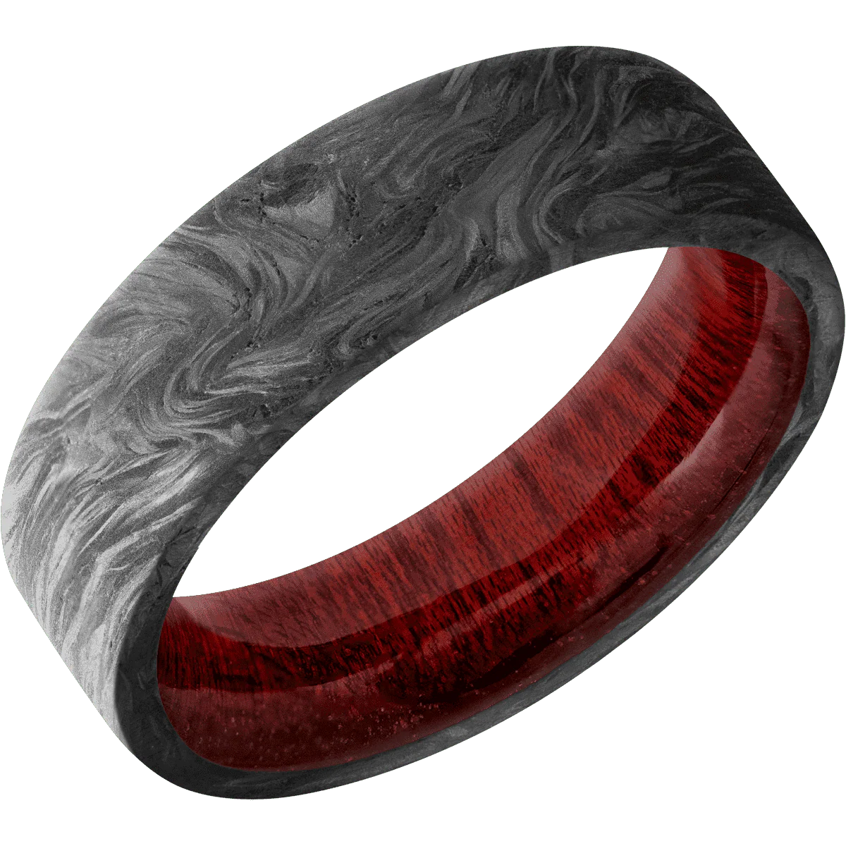 Forged Carbon Fiber + None Finish + Blood Wood - Image 2