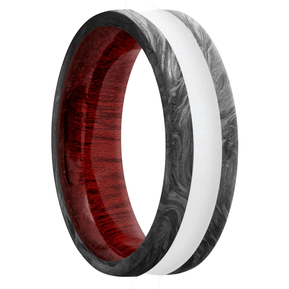 Forged Carbon Fiber + None Finish + Blood Wood