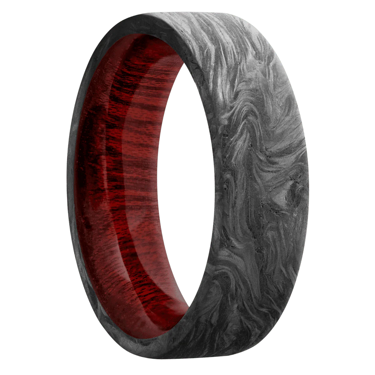 Forged Carbon Fiber + None Finish + Blood Wood