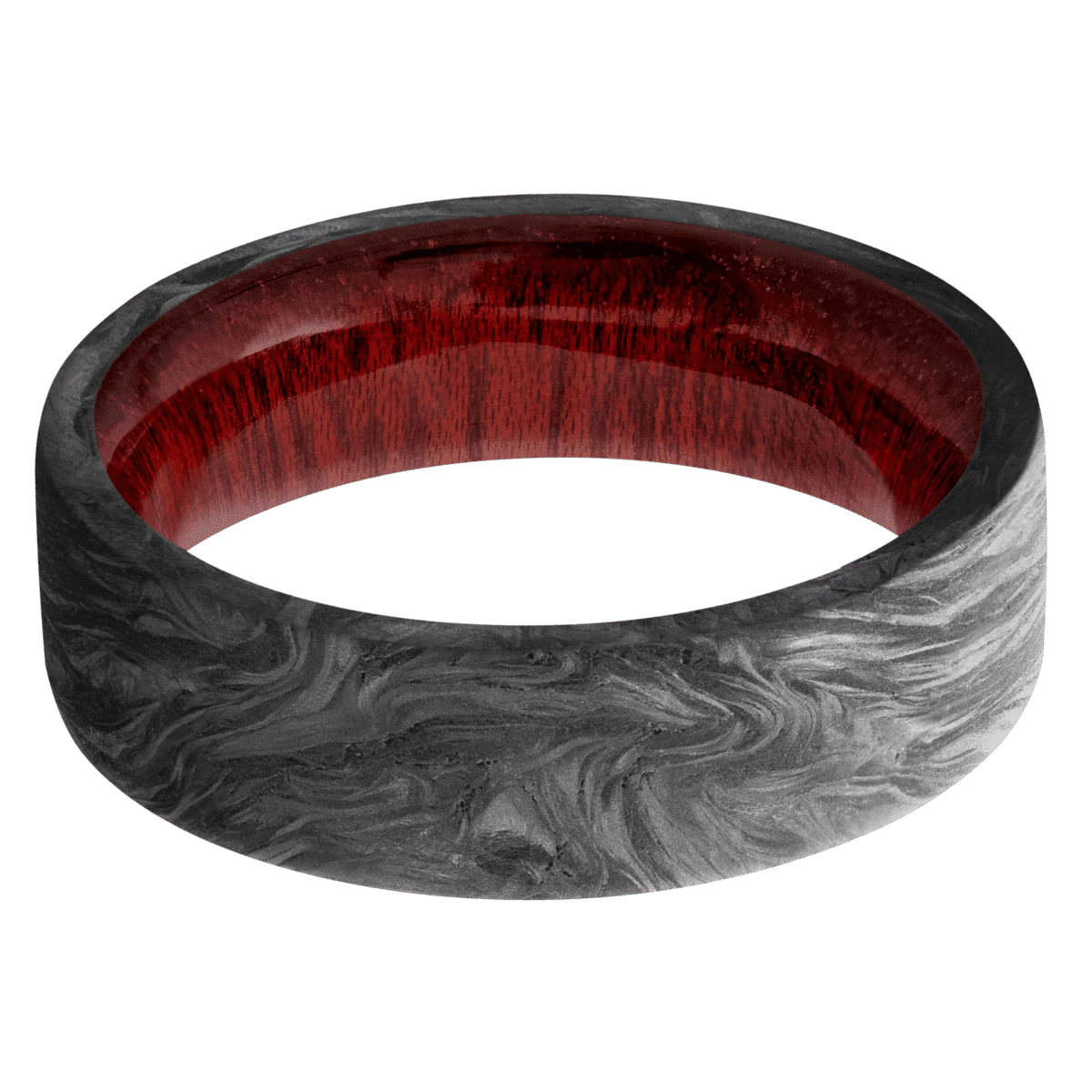 Forged Carbon Fiber + None Finish + Blood Wood - Image 3