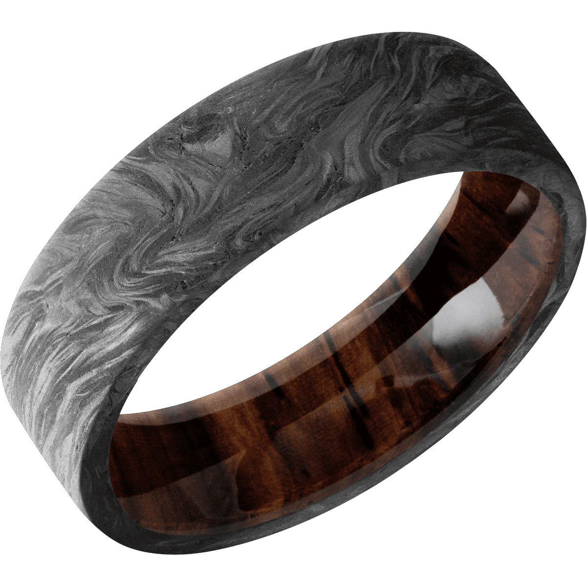 Forged Carbon Fiber + None Finish + Cocobolo - Image 2