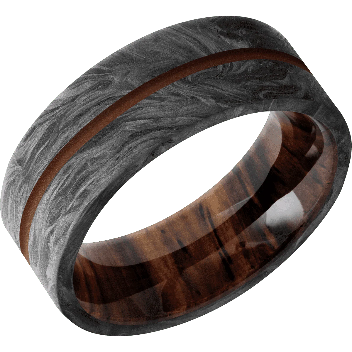 Forged Carbon Fiber + None Finish + Cocobolo - Image 2