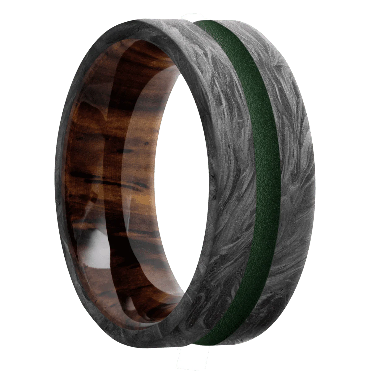 Forged Carbon Fiber + None Finish + Cocobolo