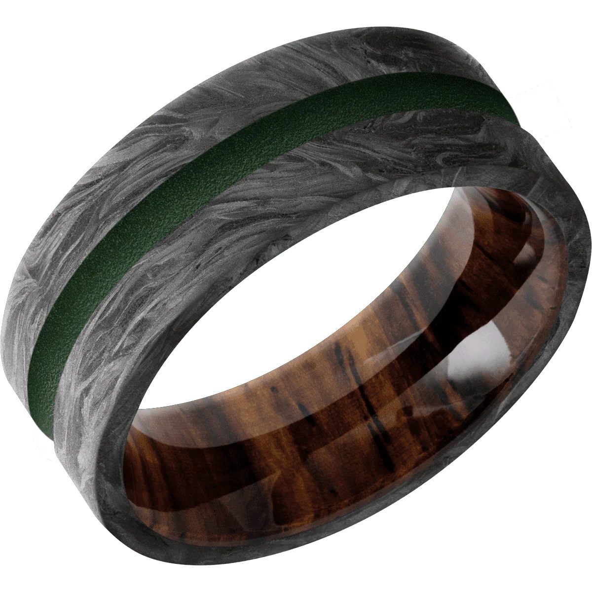 Forged Carbon Fiber + None Finish + Cocobolo - Image 2