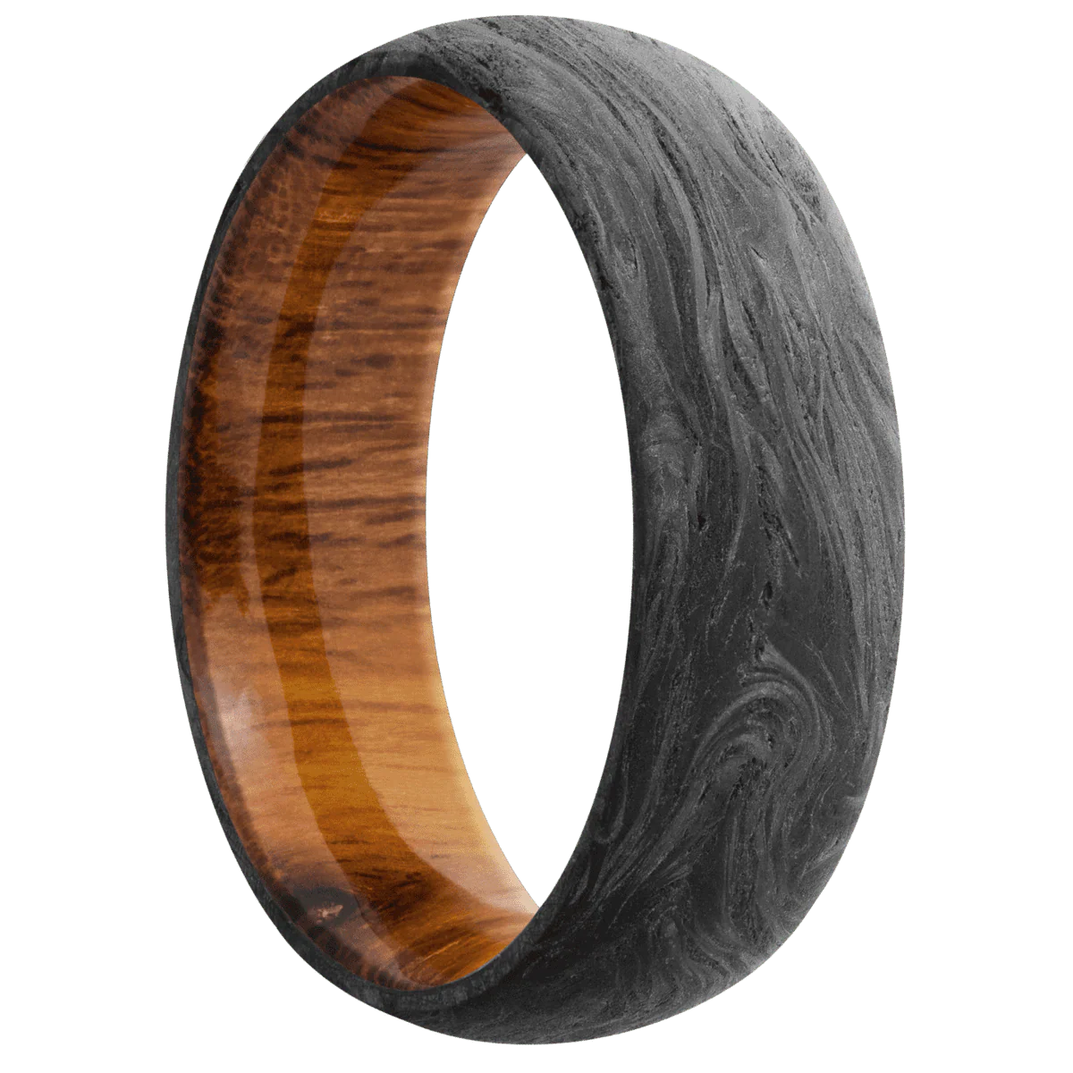 Forged Carbon Fiber + None Finish + Desert Iron Wood