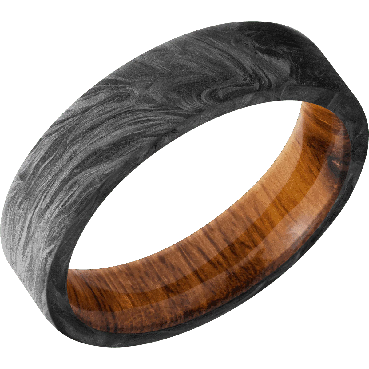 Forged Carbon Fiber + None Finish + Desert Iron Wood - Image 2