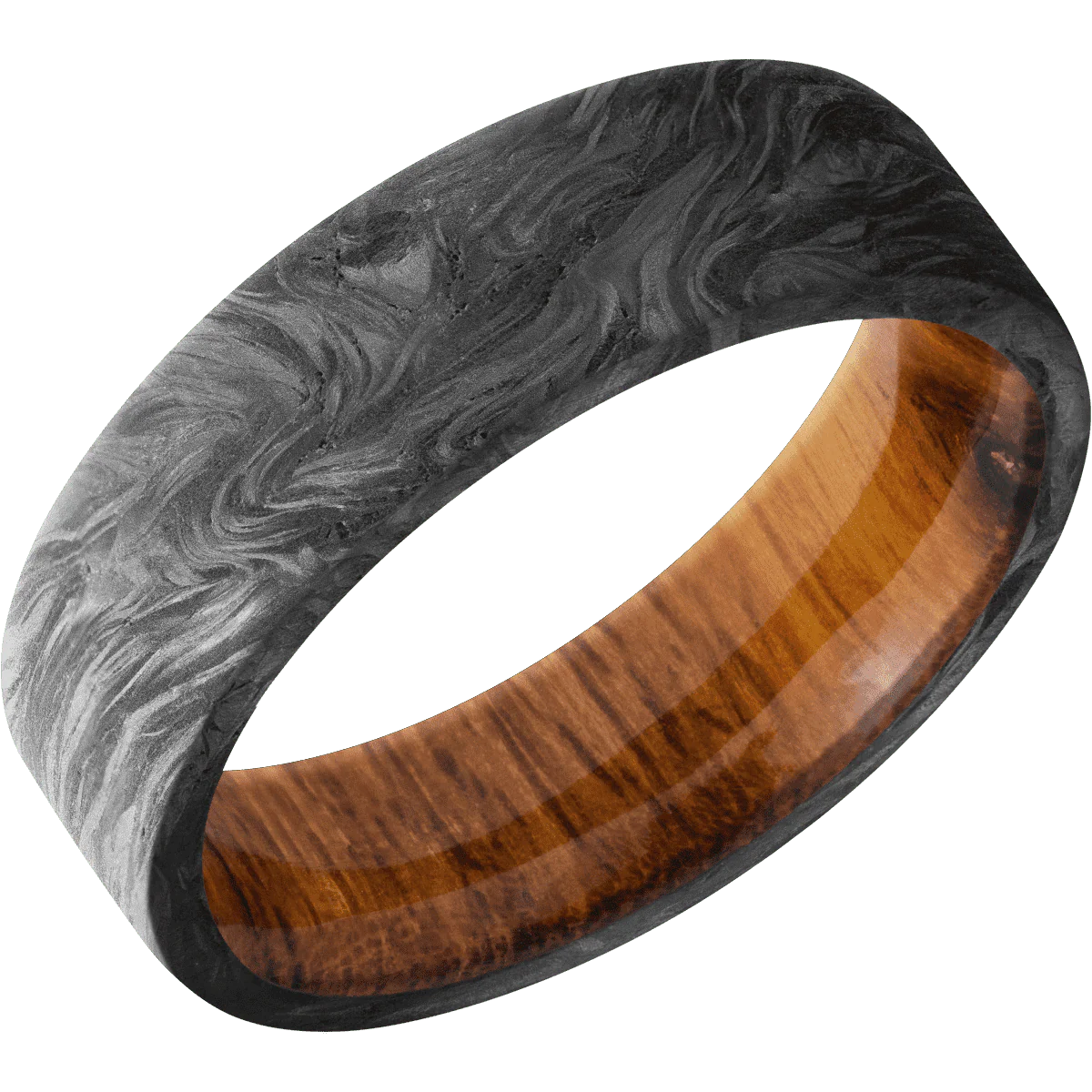 Forged Carbon Fiber + None Finish + Desert Iron Wood - Image 2