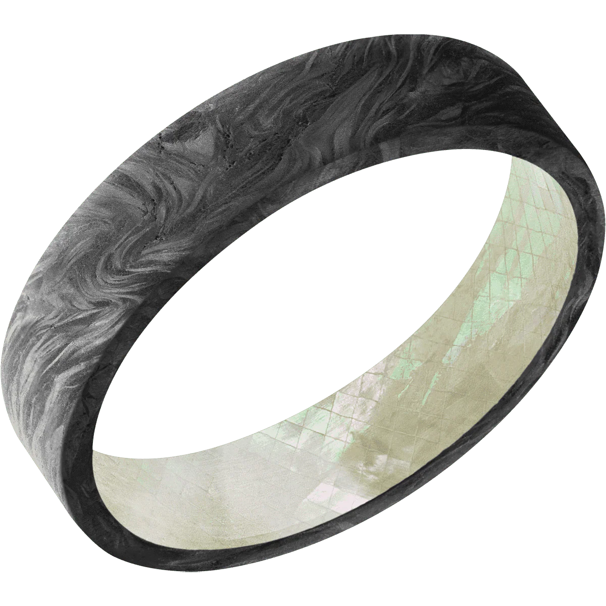 Forged Carbon Fiber + None Finish + Freshwater Mother of Pearl - Image 2