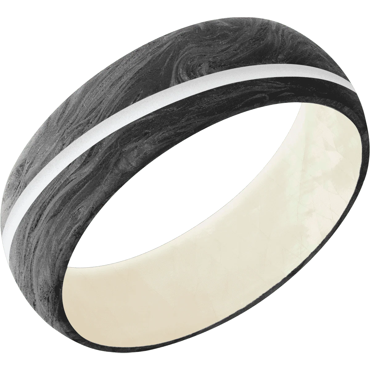 Forged Carbon Fiber + None Finish + Freshwater Mother of Pearl - Image 2