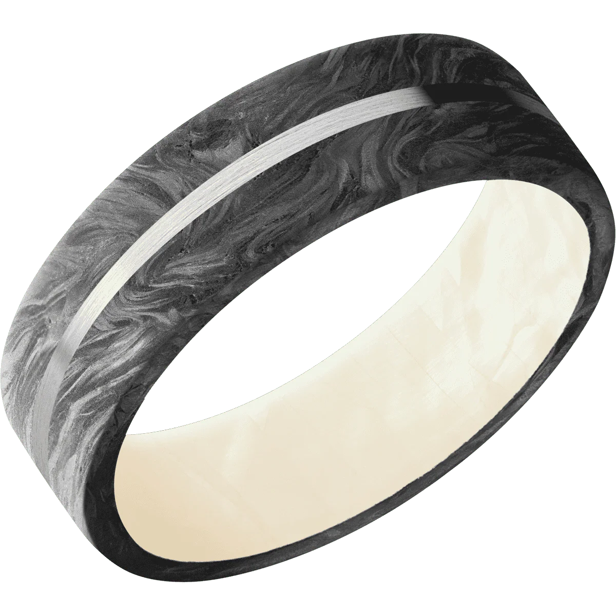 Forged Carbon Fiber + None Finish + Freshwater Mother of Pearl - Image 2