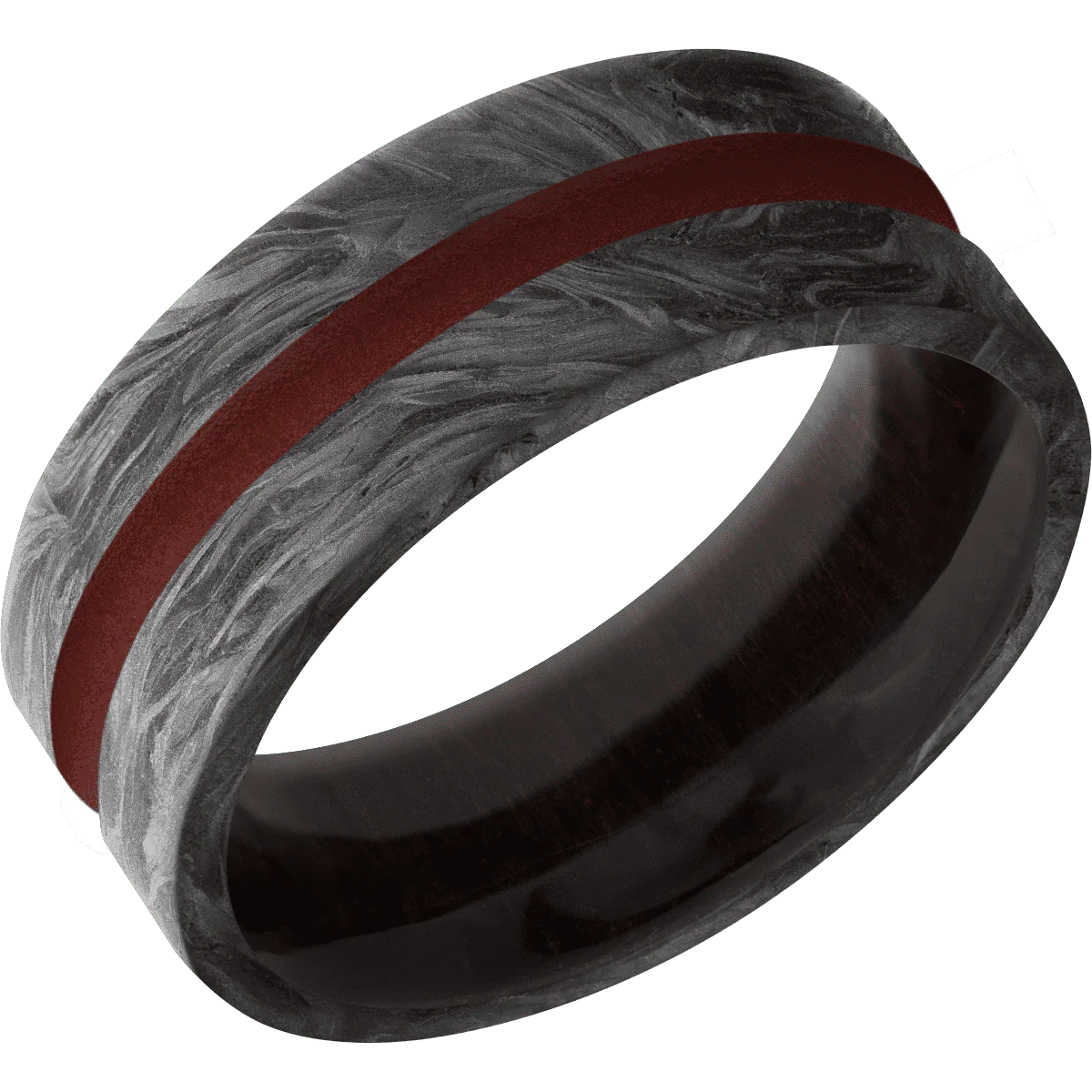Forged Carbon Fiber + None Finish + Madagascar Rose Wood - Image 2