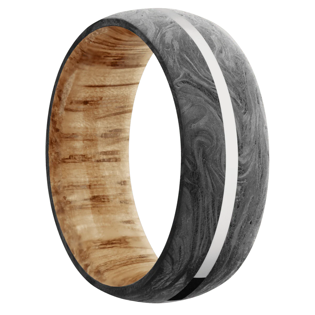 Forged Carbon Fiber + None Finish + Natural Oak