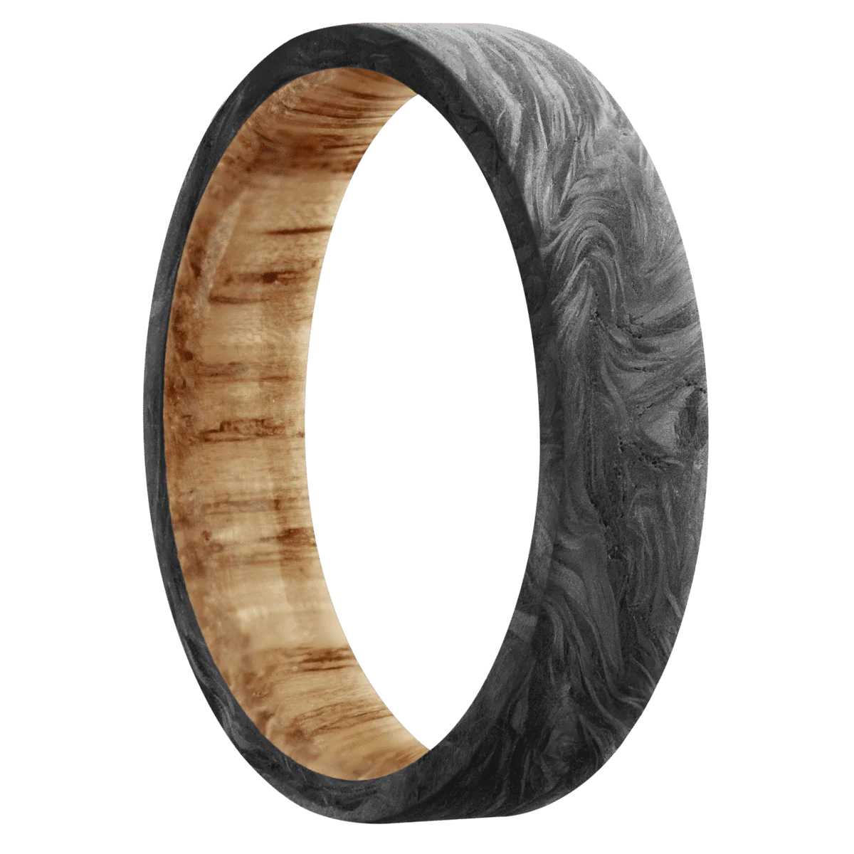 Forged Carbon Fiber + None Finish + Natural Oak