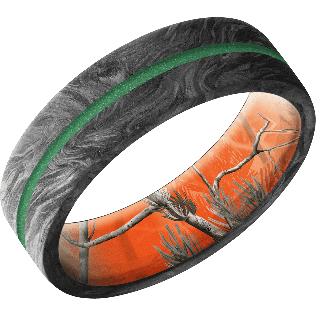 Forged Carbon Fiber + None Finish + RealTree APC Orange - Image 2