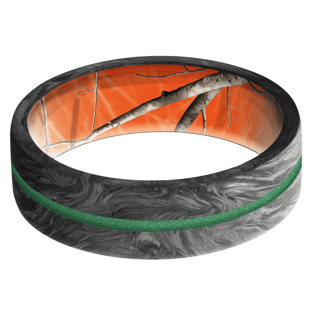Forged Carbon Fiber + None Finish + RealTree APC Orange - Image 3